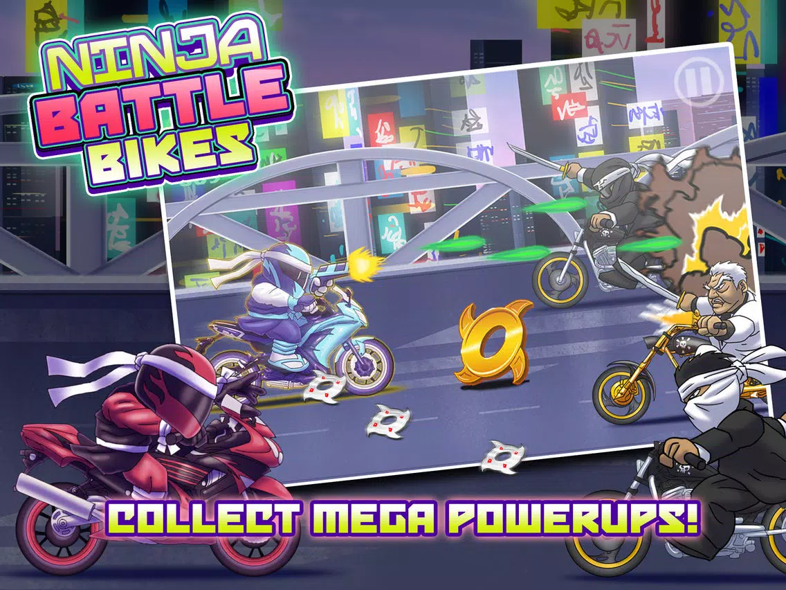 Ninja Battle Bikes - Epic Warrior Showdown Free Racer Game iPad  Ekran Görüntüleri