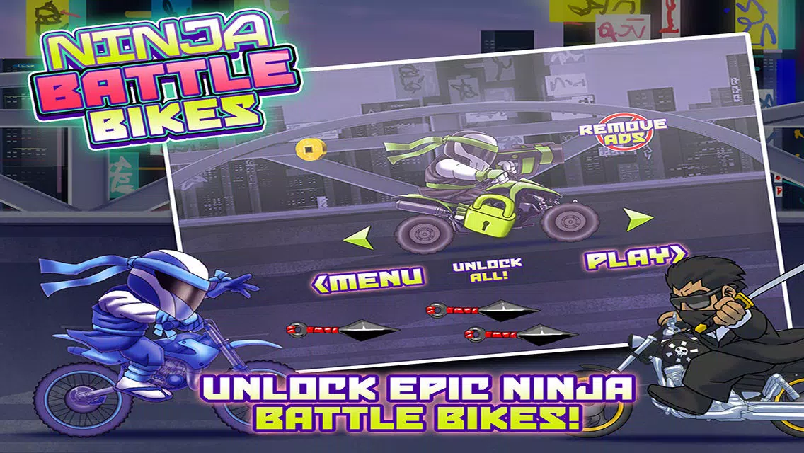 Ninja Battle Bikes - Epic Warrior Showdown Free Racer Game Ekran Görüntüleri