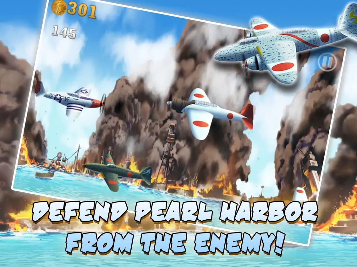 Capturas de pantalla de Pearl Harbor Ace Dog Fighter - Free Fighter Plane Combat Shooter Game iPad 