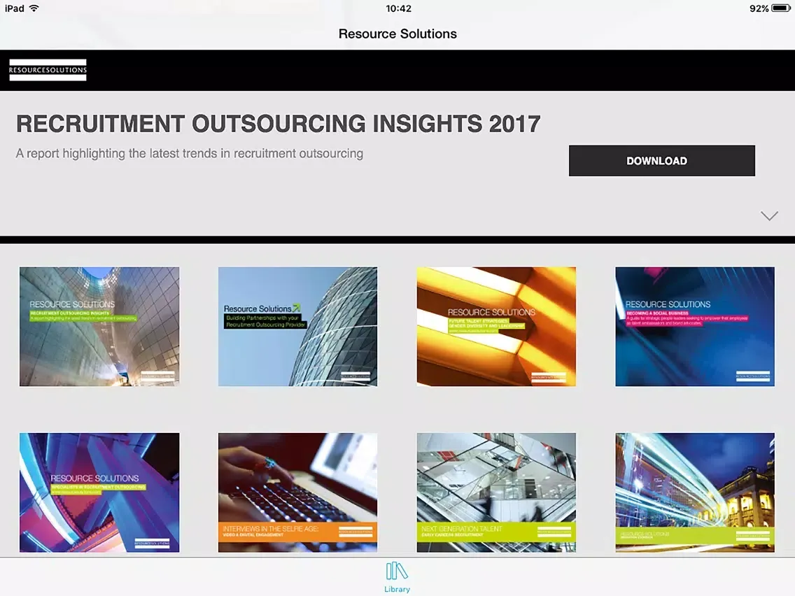 Screenshot di Resource Solutions Publications iPad 