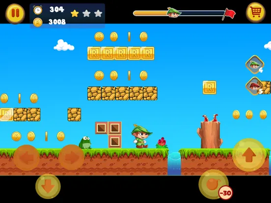 Captures d'écran de Robin Jungle World -Jump N Run iPad 