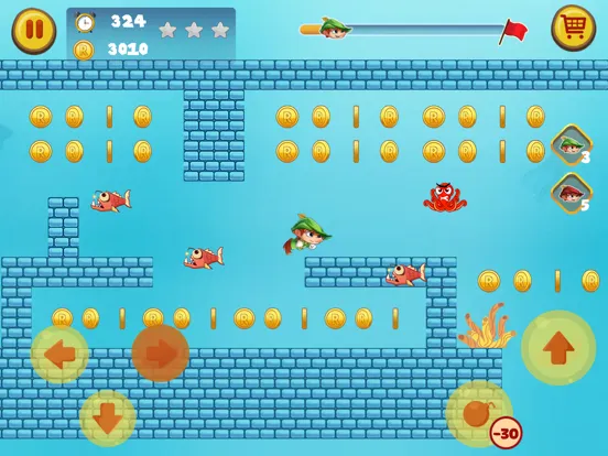 Captures d'écran de Robin Jungle World -Jump N Run iPad 
