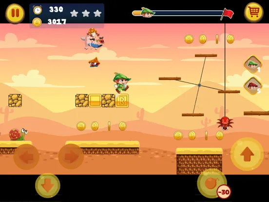 Captures d'écran de Robin Jungle World -Jump N Run iPad 