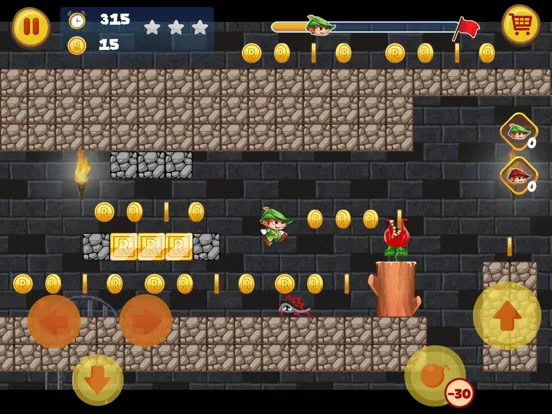 Captures d'écran de Robin Jungle World -Jump N Run iPad 