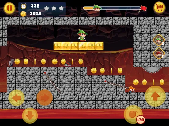 Captures d'écran de Robin Jungle World -Jump N Run iPad 