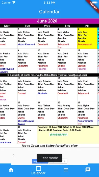 Kashmiri Calendar Ekran Görüntüleri