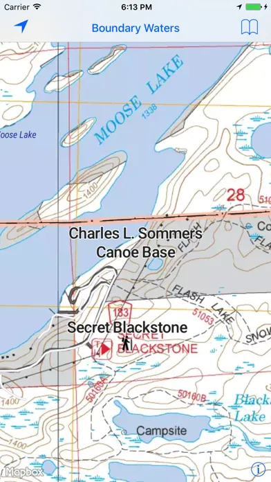 Screenshot di Boundary Waters Canoe Area Wilderness — eπ Maps