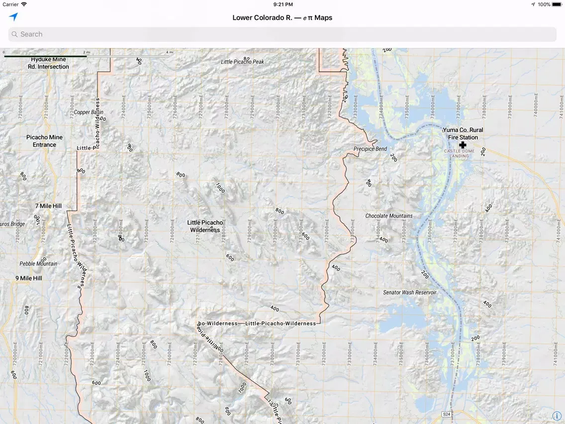 Скриншоты Offline Lower Colorado River iPad 
