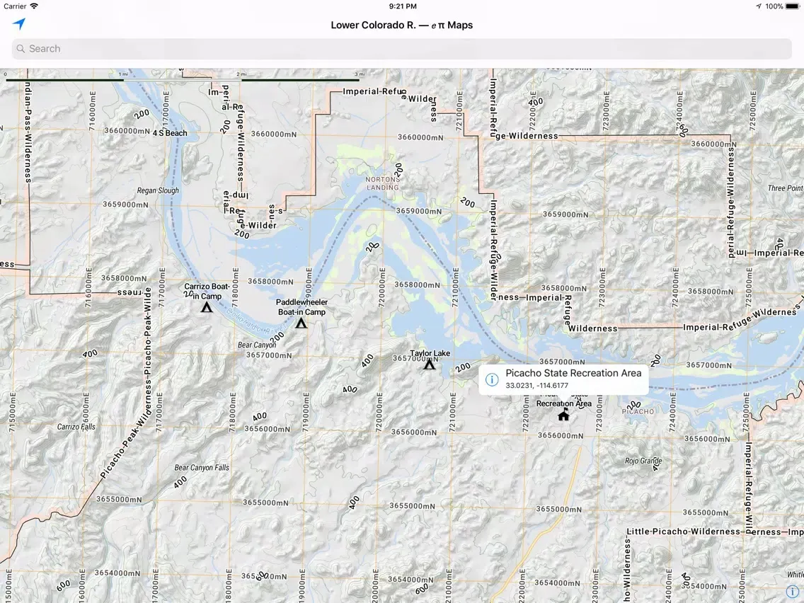 Скриншоты Offline Lower Colorado River iPad 