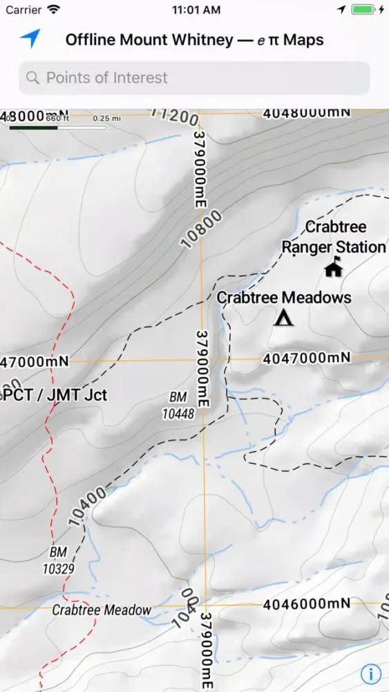 Offline Mount Whitney Map应用截图