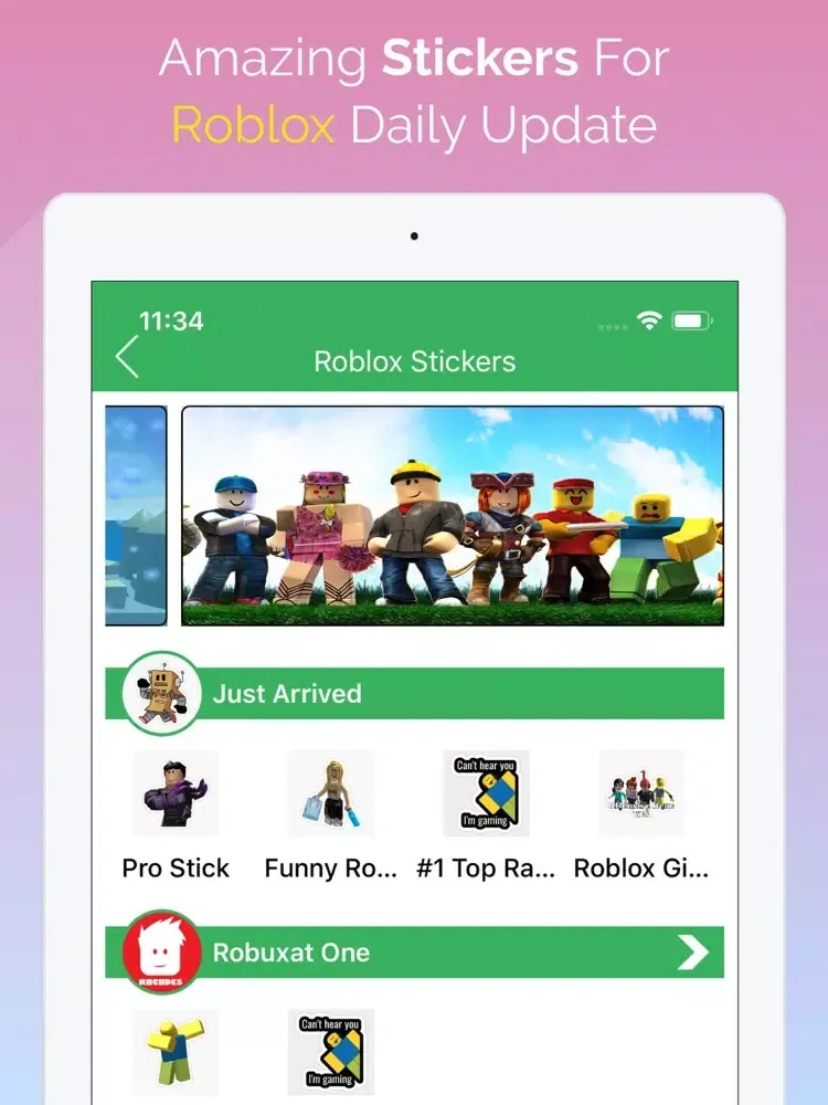 صور Stickers For Roblox Robux iPad 