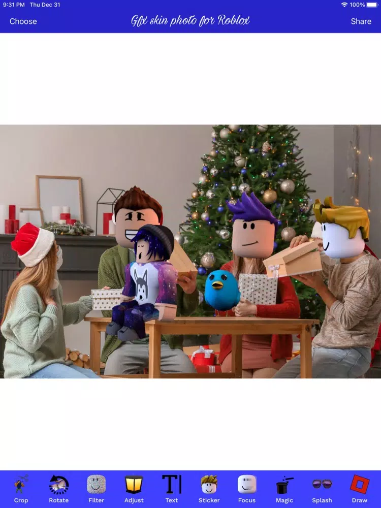 Zrzuty ekranu Gfx skin photo for Roblox iPad 
