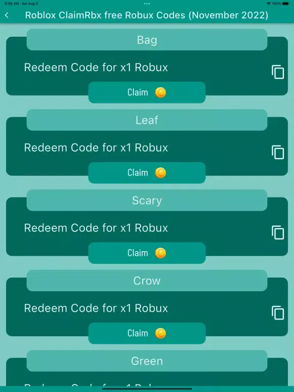 Robux Loto for Roblox iPad  स्क्रीनशॉट
