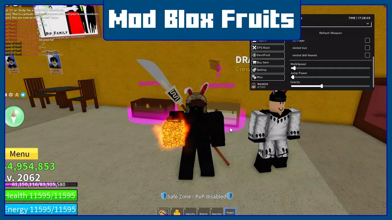 Tangkapan layar Blox Fruits Mods for Roblx