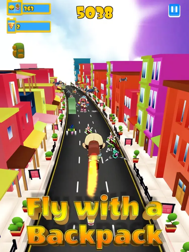 ภาพหน้าจอของ Robot Clash Run - Fun Endless Runner Arcade Game! iPad 