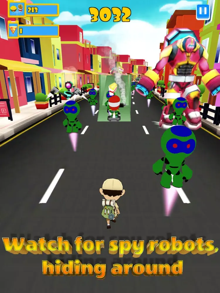 ภาพหน้าจอของ Robot Clash Run - Fun Endless Runner Arcade Game! iPad 
