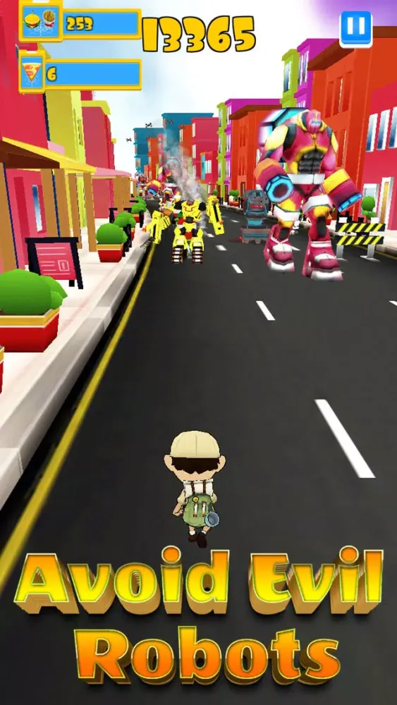 ภาพหน้าจอของ Robot Clash Run - Fun Endless Runner Arcade Game!