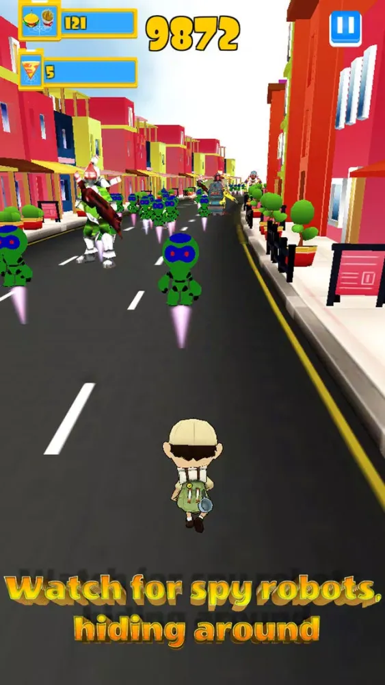 ภาพหน้าจอของ Robot Clash Run - Fun Endless Runner Arcade Game!