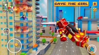 Ảnh chụp màn hình của Superhero Block City Robot War