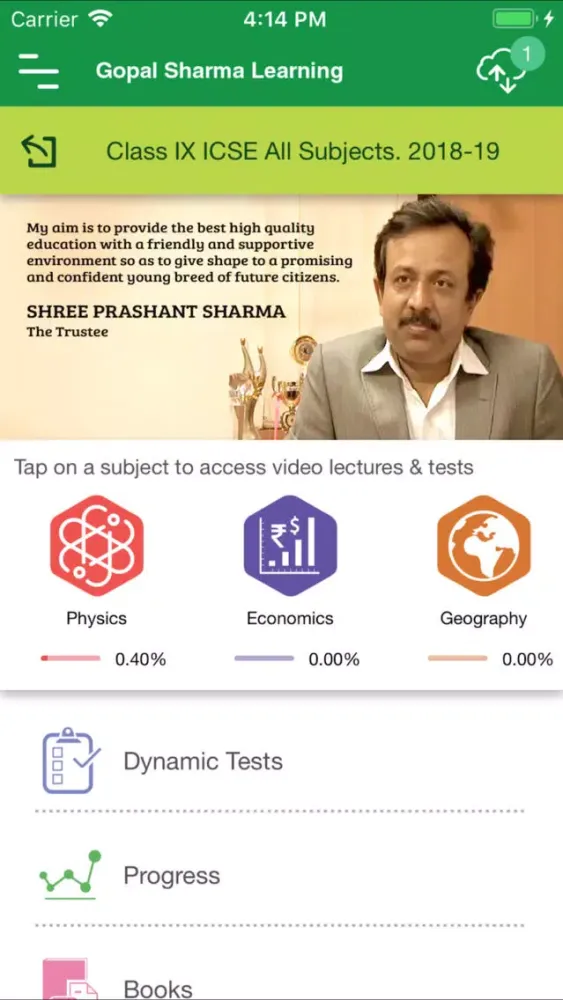 Gopal Sharma Learning Screenshots