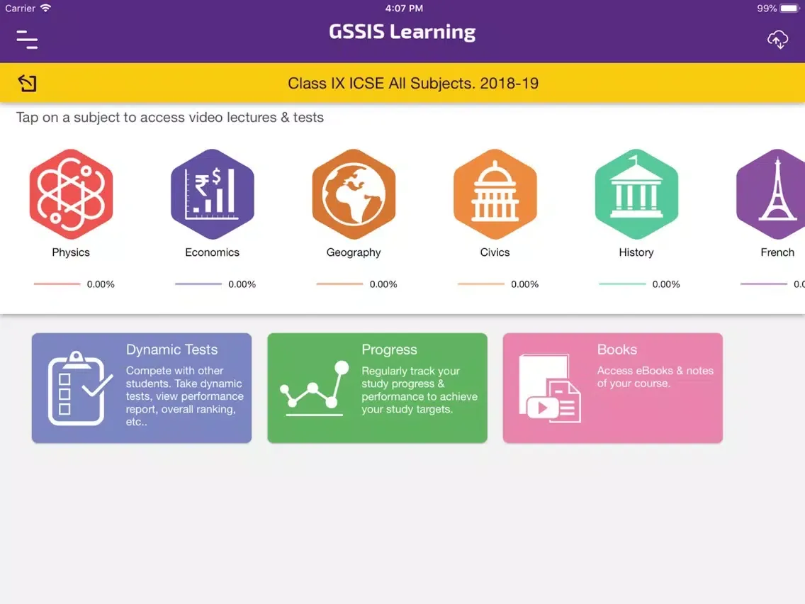 GS Shetty International School iPad  Screenshots