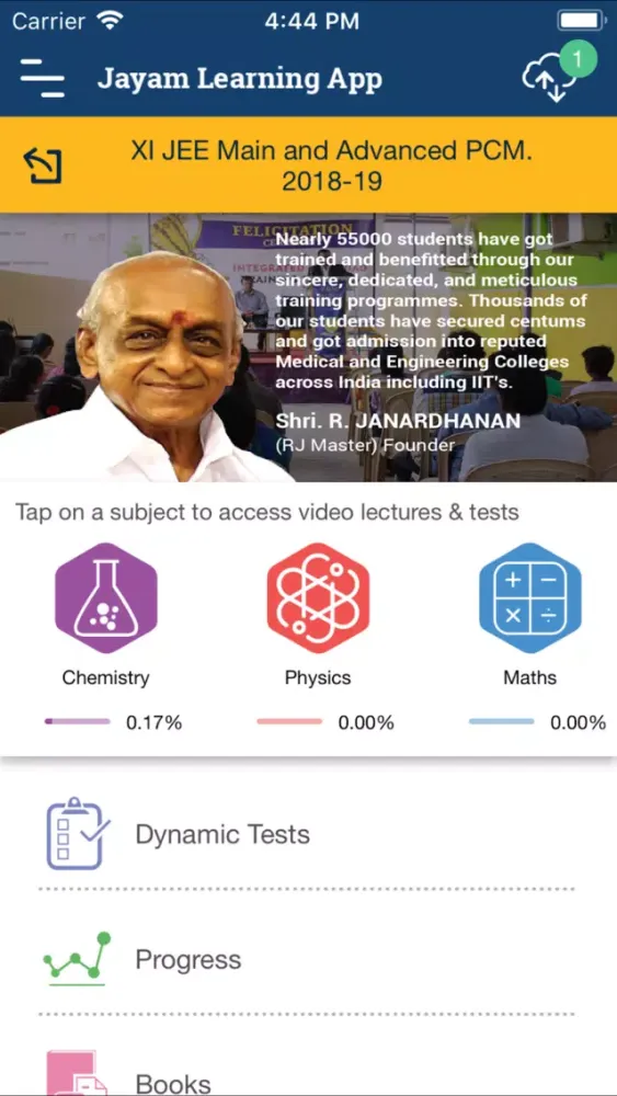 Jayam Learning App Screenshots