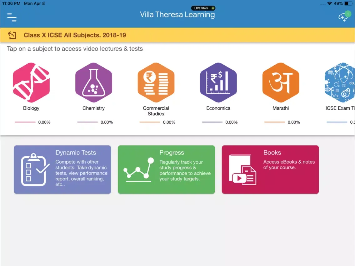 Villa Theresa Learning iPad  स्क्रीनशॉट
