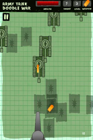 Army Tank Doodle War - A Super Fun Defense Cartoon Battle Free Game स्क्रीनशॉट