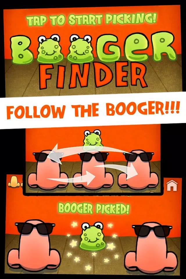 Capturas de tela do Booger Finder Fun Race Adventure - Find the Ball Funny Free Game