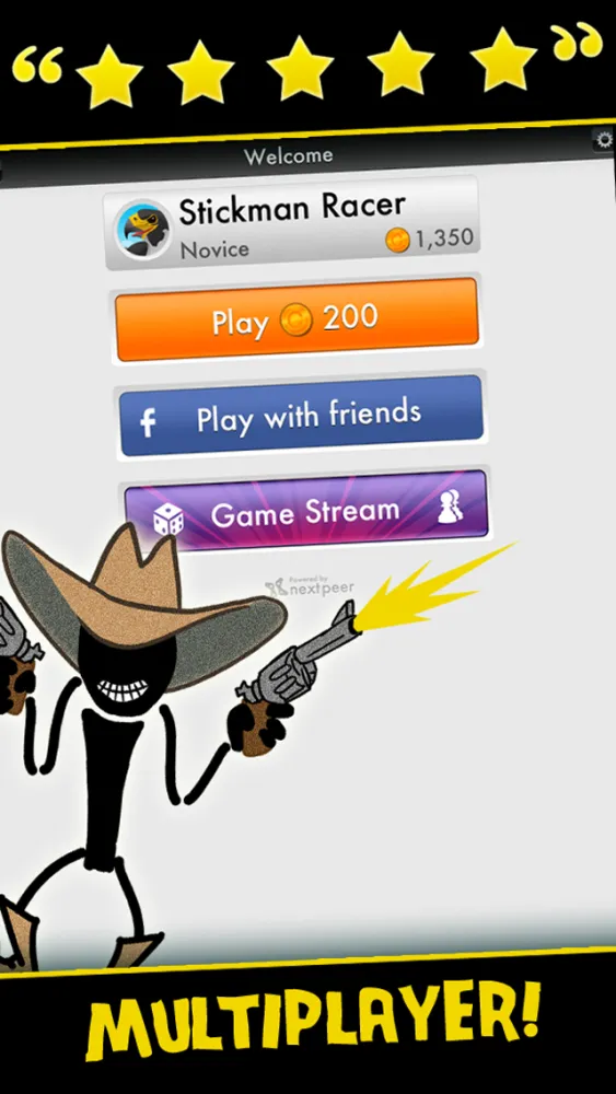 Tangkapan layar Stickman Stampede Horse Racing Free Live Multiplayer Game