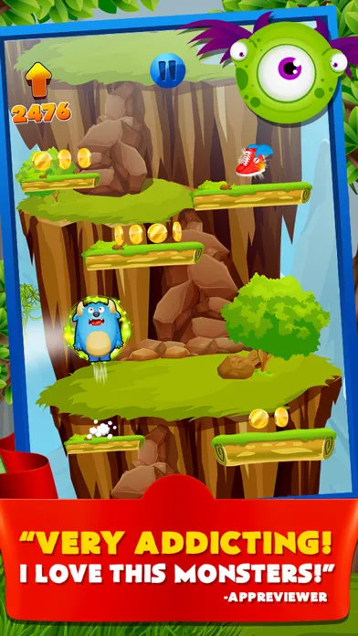 Capturas de tela do Monster Hop 2 - The Classic Squad of Dash Pets and Jump Dot Deluxe Free