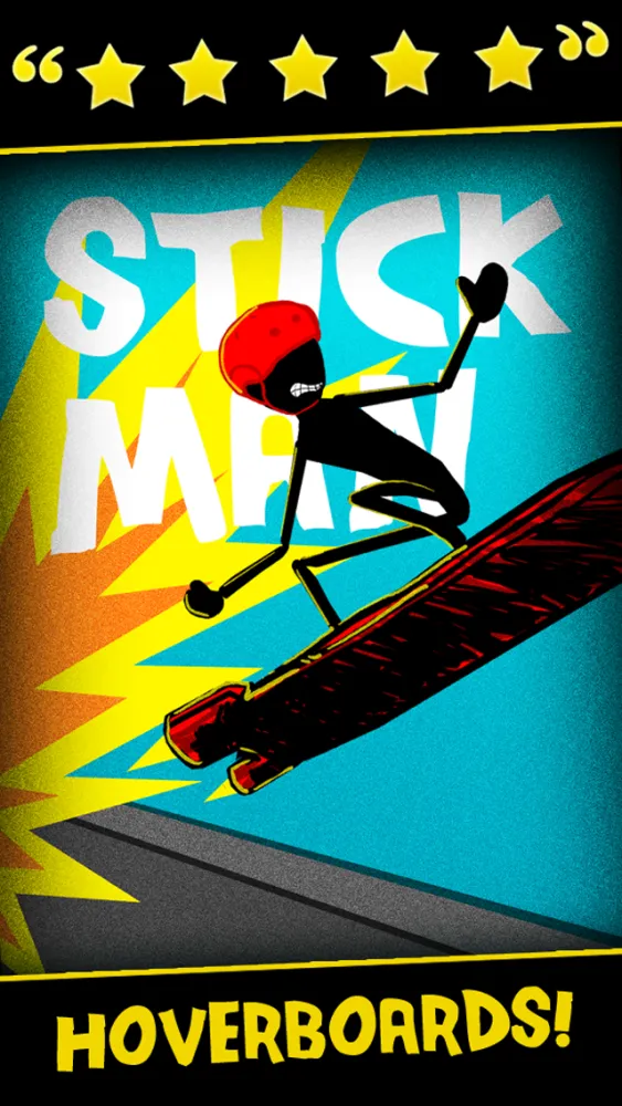 Capturas de pantalla de Stickman Real Crazy Hoverboard Extreme Multiplayer Racing Game Free
