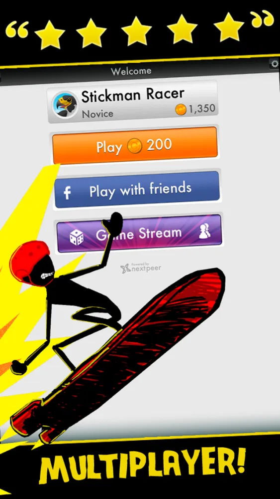 Capturas de pantalla de Stickman Real Crazy Hoverboard Extreme Multiplayer Racing Game Free