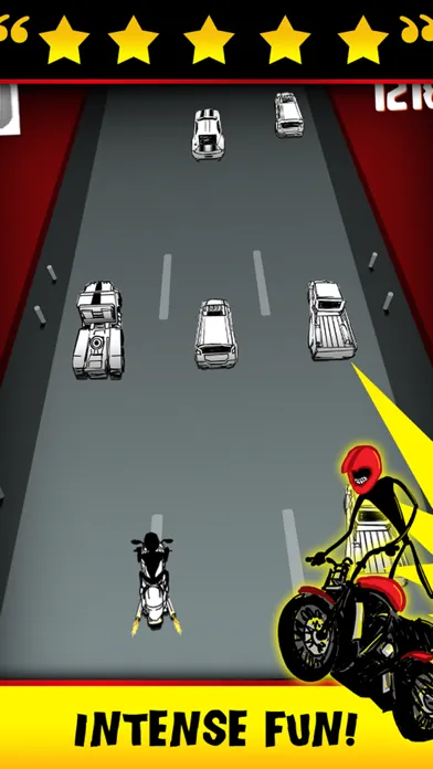 Stickman Street Bike Motorcycle Highway Race - FREE Multiplayer Racing Game应用截图