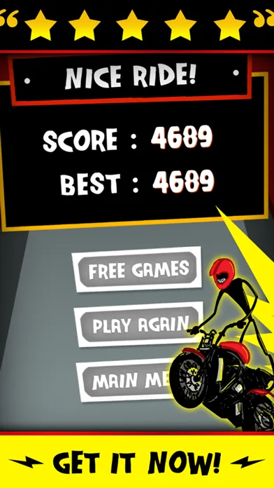 Stickman Street Bike Motorcycle Highway Race - FREE Multiplayer Racing Game应用截图