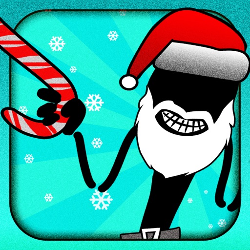 A Stickman Santa Stampede Christmas Reindeer Run Free Games for the Holidays!