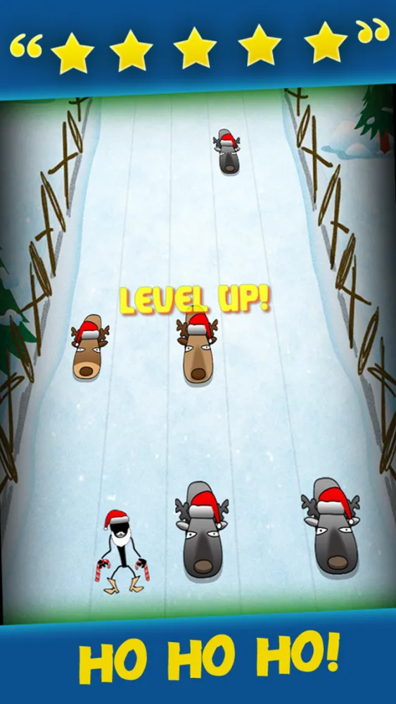 A Stickman Santa Stampede Christmas Reindeer Run Free Games for the Holidays!应用截图