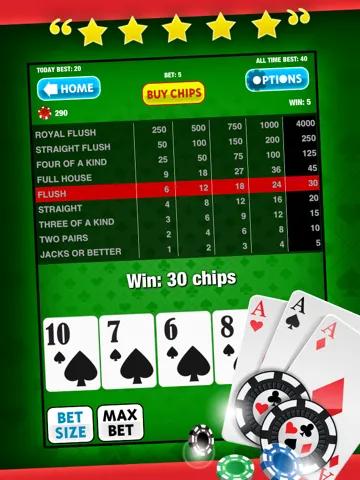 Video Poker Free Game: King of the Cards! for iPad and iPhone Casino Apps iPad  Screenshots