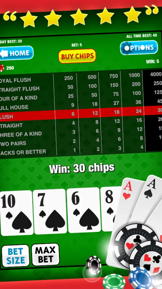 Video Poker Free Game: King of the Cards! for iPad and iPhone Casino Apps Screenshots
