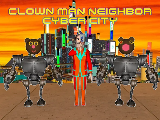 Clown Man Neighbor. Cyber City iPad 应用截图