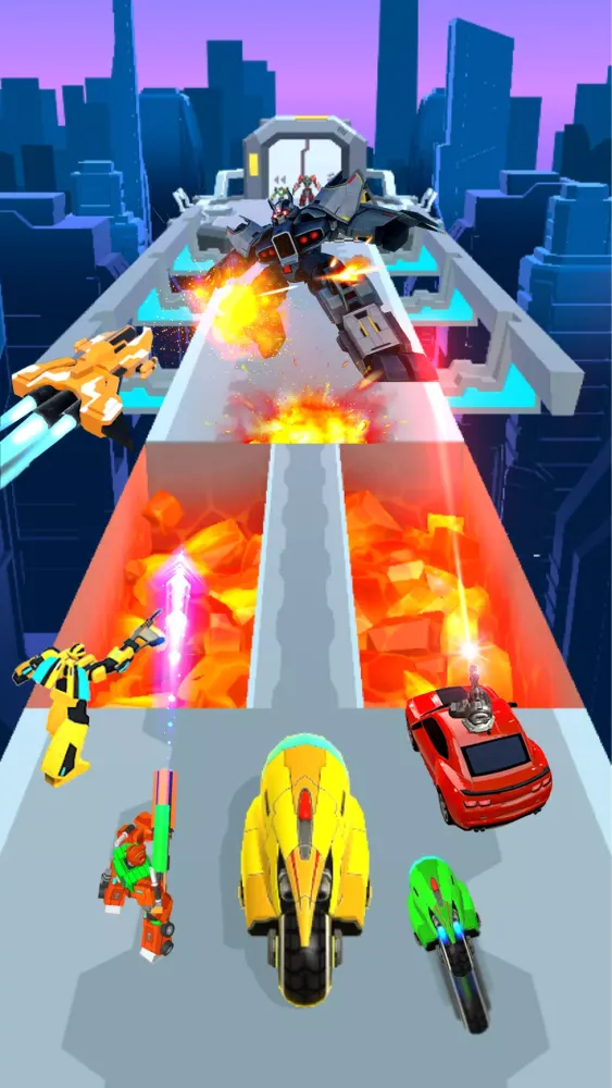 Zrzuty ekranu Robot Run Transforming Race
