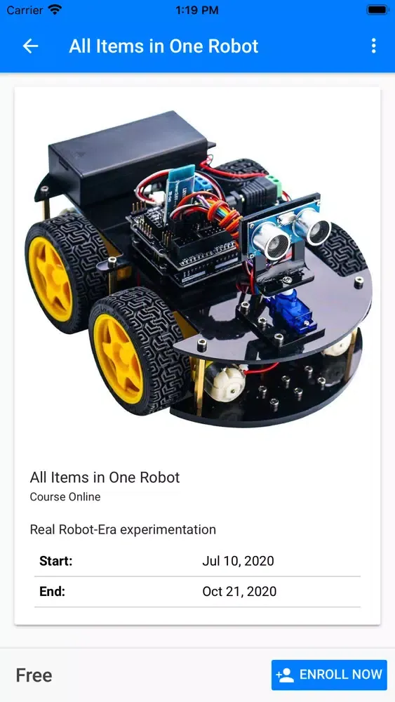 Ảnh chụp màn hình của Robotic Era