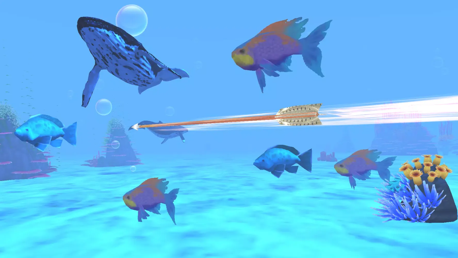 ภาพหน้าจอของ Fish hunter game underwater