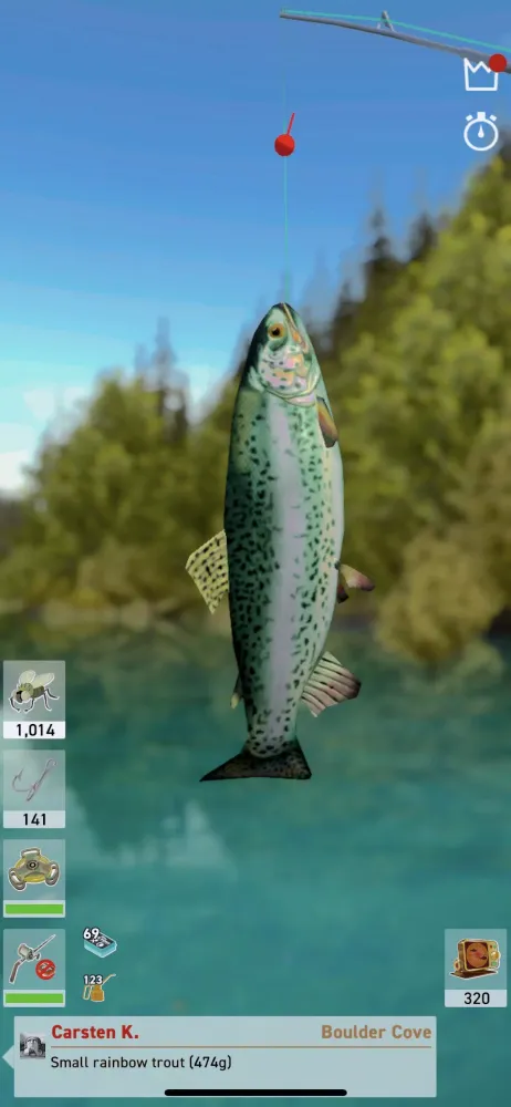 Tangkapan layar The Fishing Club 3D: Game on!