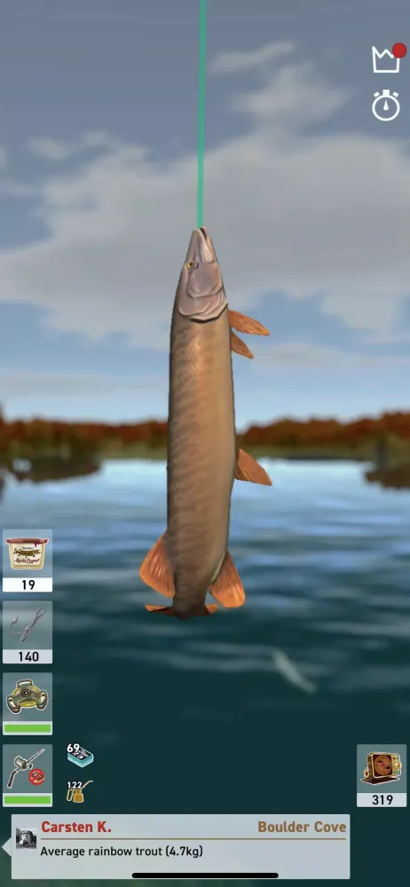 Tangkapan layar The Fishing Club 3D: Game on!