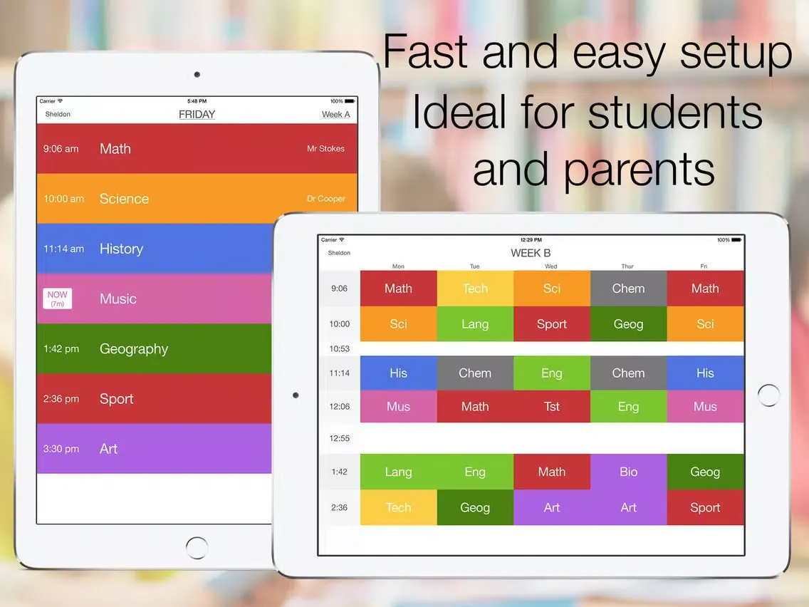 ภาพหน้าจอของ Timetable Pro+ iPad 