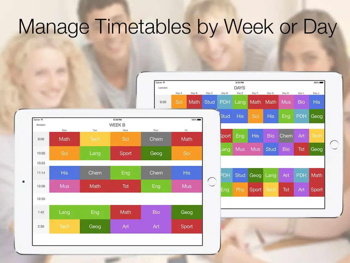 ภาพหน้าจอของ Timetable Pro+ iPad 