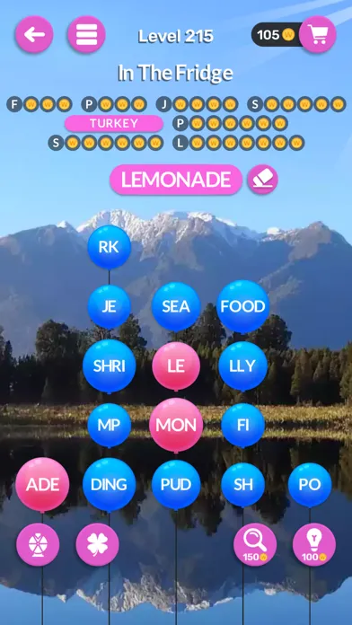 ภาพหน้าจอของ Word Balloons: Fun word search