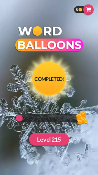 ภาพหน้าจอของ Word Balloons: Fun word search