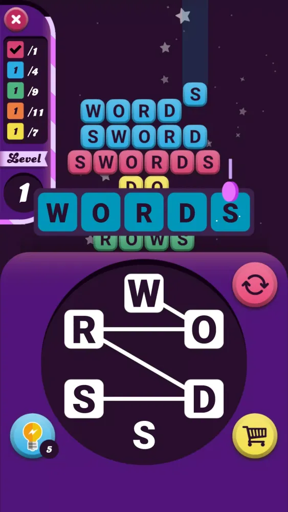 ภาพหน้าจอของ Word Challenge